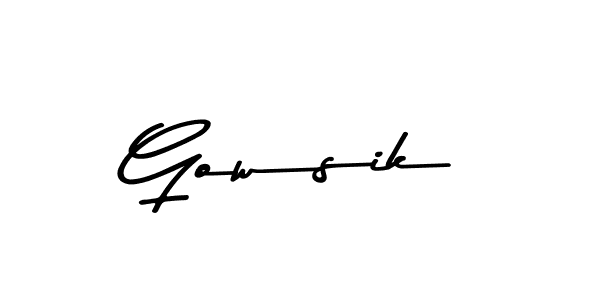 Make a beautiful signature design for name Gowsik. Use this online signature maker to create a handwritten signature for free. Gowsik signature style 9 images and pictures png