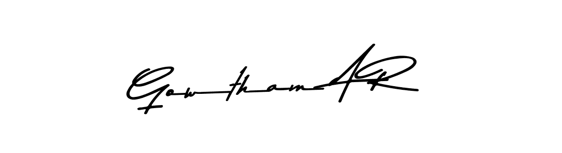 You should practise on your own different ways (Asem Kandis PERSONAL USE) to write your name (Gowtham A R) in signature. don't let someone else do it for you. Gowtham A R signature style 9 images and pictures png