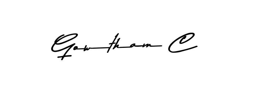 You should practise on your own different ways (Asem Kandis PERSONAL USE) to write your name (Gowtham C) in signature. don't let someone else do it for you. Gowtham C signature style 9 images and pictures png