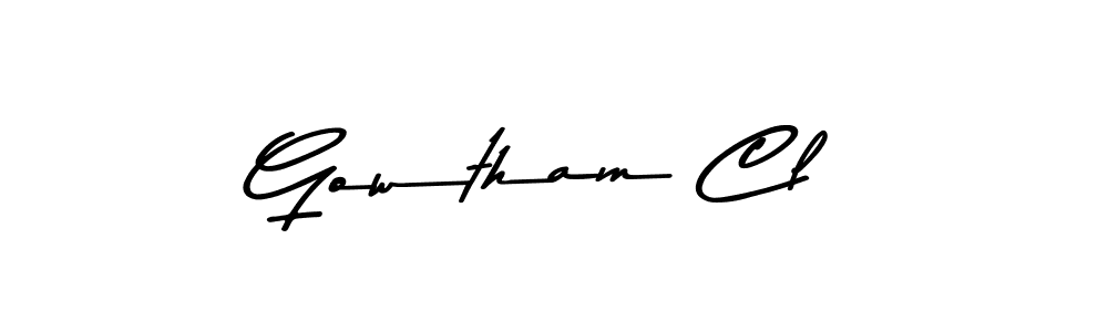 Make a beautiful signature design for name Gowtham Cl. Use this online signature maker to create a handwritten signature for free. Gowtham Cl signature style 9 images and pictures png