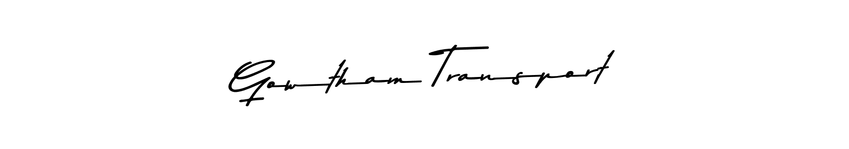 It looks lik you need a new signature style for name Gowtham Transport. Design unique handwritten (Asem Kandis PERSONAL USE) signature with our free signature maker in just a few clicks. Gowtham Transport signature style 9 images and pictures png