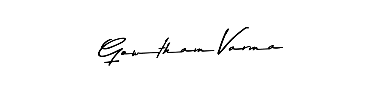 How to make Gowtham Varma signature? Asem Kandis PERSONAL USE is a professional autograph style. Create handwritten signature for Gowtham Varma name. Gowtham Varma signature style 9 images and pictures png