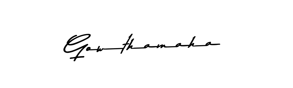 Make a beautiful signature design for name Gowthamaha. Use this online signature maker to create a handwritten signature for free. Gowthamaha signature style 9 images and pictures png