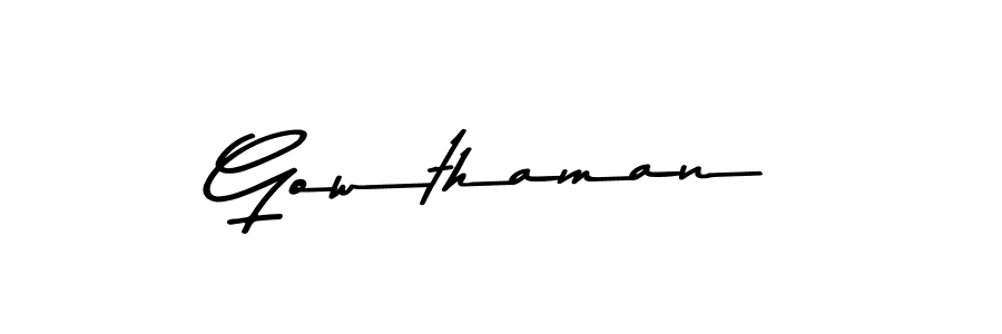 Make a beautiful signature design for name Gowthaman. Use this online signature maker to create a handwritten signature for free. Gowthaman signature style 9 images and pictures png