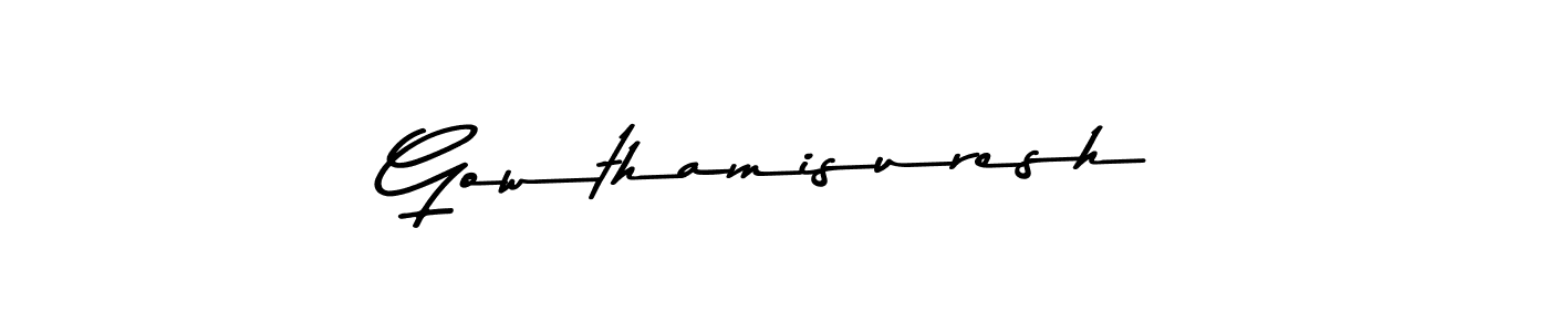 Make a beautiful signature design for name Gowthamisuresh. Use this online signature maker to create a handwritten signature for free. Gowthamisuresh signature style 9 images and pictures png