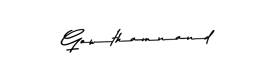 It looks lik you need a new signature style for name Gowthamnand. Design unique handwritten (Asem Kandis PERSONAL USE) signature with our free signature maker in just a few clicks. Gowthamnand signature style 9 images and pictures png