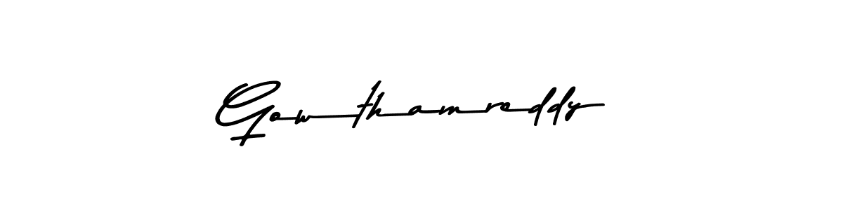 Make a beautiful signature design for name Gowthamreddy. Use this online signature maker to create a handwritten signature for free. Gowthamreddy signature style 9 images and pictures png