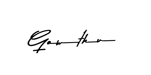 This is the best signature style for the Gowthu name. Also you like these signature font (Asem Kandis PERSONAL USE). Mix name signature. Gowthu signature style 9 images and pictures png