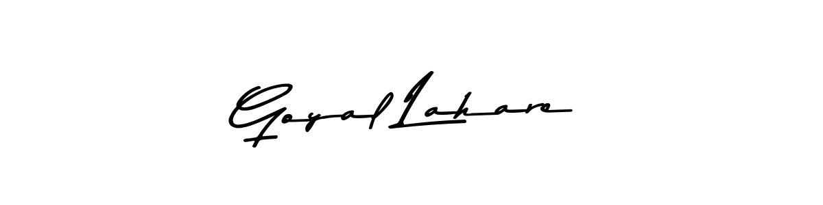 This is the best signature style for the Goyal Lahare name. Also you like these signature font (Asem Kandis PERSONAL USE). Mix name signature. Goyal Lahare signature style 9 images and pictures png