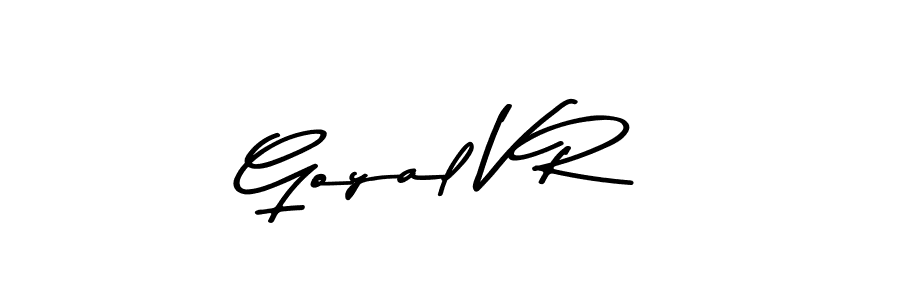 if you are searching for the best signature style for your name Goyal V R. so please give up your signature search. here we have designed multiple signature styles  using Asem Kandis PERSONAL USE. Goyal V R signature style 9 images and pictures png