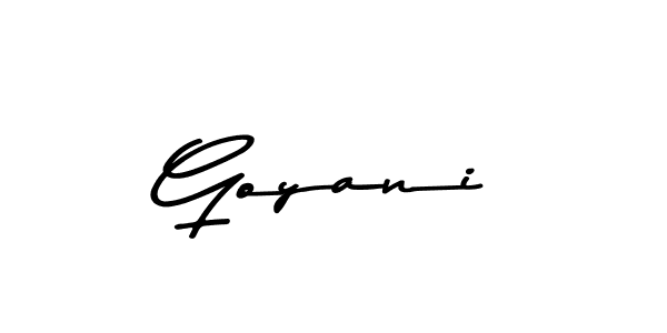Similarly Asem Kandis PERSONAL USE is the best handwritten signature design. Signature creator online .You can use it as an online autograph creator for name Goyani. Goyani signature style 9 images and pictures png