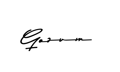 You should practise on your own different ways (Asem Kandis PERSONAL USE) to write your name (Gozum) in signature. don't let someone else do it for you. Gozum signature style 9 images and pictures png
