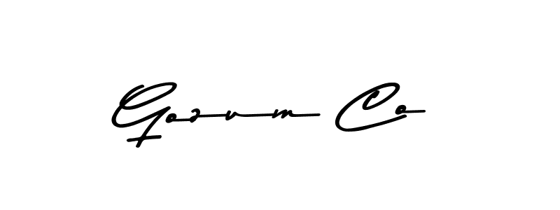 Also You can easily find your signature by using the search form. We will create Gozum Co name handwritten signature images for you free of cost using Asem Kandis PERSONAL USE sign style. Gozum Co signature style 9 images and pictures png