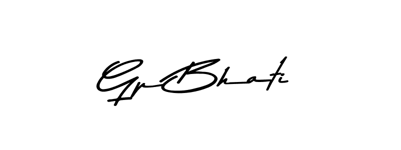 Use a signature maker to create a handwritten signature online. With this signature software, you can design (Asem Kandis PERSONAL USE) your own signature for name Gp Bhati. Gp Bhati signature style 9 images and pictures png