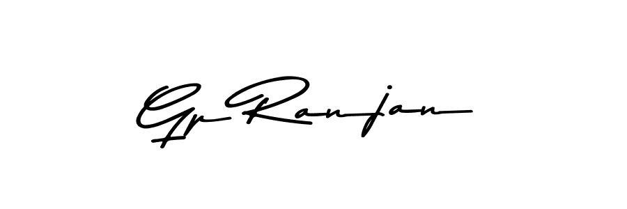 Make a beautiful signature design for name Gp Ranjan. With this signature (Asem Kandis PERSONAL USE) style, you can create a handwritten signature for free. Gp Ranjan signature style 9 images and pictures png