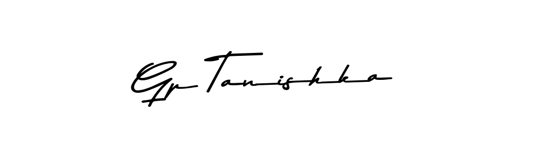 Design your own signature with our free online signature maker. With this signature software, you can create a handwritten (Asem Kandis PERSONAL USE) signature for name Gp Tanishka. Gp Tanishka signature style 9 images and pictures png