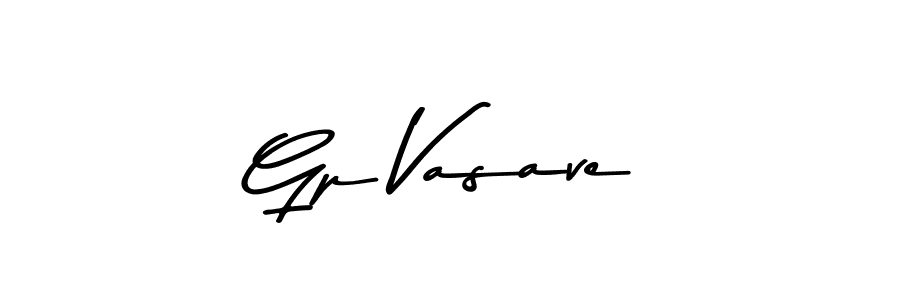 Also You can easily find your signature by using the search form. We will create Gp Vasave name handwritten signature images for you free of cost using Asem Kandis PERSONAL USE sign style. Gp Vasave signature style 9 images and pictures png