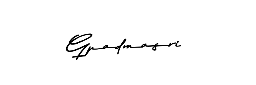 Asem Kandis PERSONAL USE is a professional signature style that is perfect for those who want to add a touch of class to their signature. It is also a great choice for those who want to make their signature more unique. Get Gpadmasri name to fancy signature for free. Gpadmasri signature style 9 images and pictures png