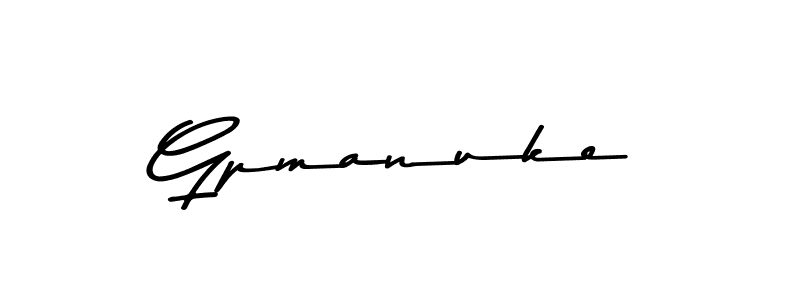 How to make Gpmanuke signature? Asem Kandis PERSONAL USE is a professional autograph style. Create handwritten signature for Gpmanuke name. Gpmanuke signature style 9 images and pictures png