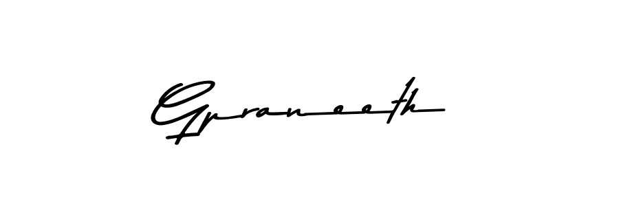 Gpraneeth stylish signature style. Best Handwritten Sign (Asem Kandis PERSONAL USE) for my name. Handwritten Signature Collection Ideas for my name Gpraneeth. Gpraneeth signature style 9 images and pictures png