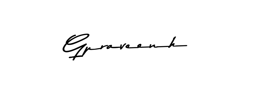 Use a signature maker to create a handwritten signature online. With this signature software, you can design (Asem Kandis PERSONAL USE) your own signature for name Gpraveenh. Gpraveenh signature style 9 images and pictures png