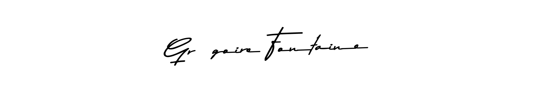 See photos of Grégoire Fontaine official signature by Spectra . Check more albums & portfolios. Read reviews & check more about Asem Kandis PERSONAL USE font. Grégoire Fontaine signature style 9 images and pictures png
