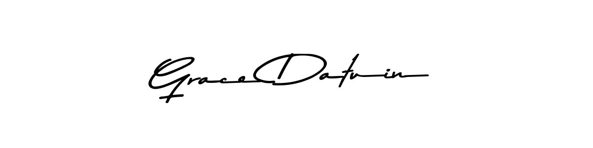 Use a signature maker to create a handwritten signature online. With this signature software, you can design (Asem Kandis PERSONAL USE) your own signature for name Grace Datuin. Grace Datuin signature style 9 images and pictures png