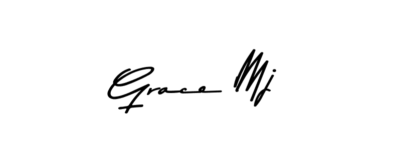 Make a beautiful signature design for name Grace Mj. With this signature (Asem Kandis PERSONAL USE) style, you can create a handwritten signature for free. Grace Mj signature style 9 images and pictures png