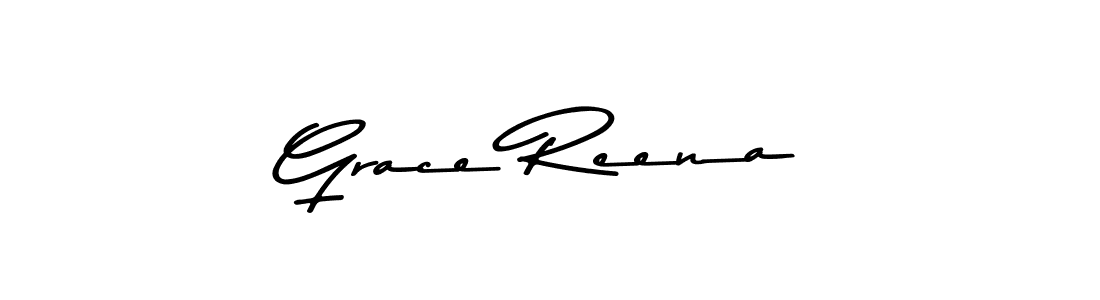 Grace Reena stylish signature style. Best Handwritten Sign (Asem Kandis PERSONAL USE) for my name. Handwritten Signature Collection Ideas for my name Grace Reena. Grace Reena signature style 9 images and pictures png