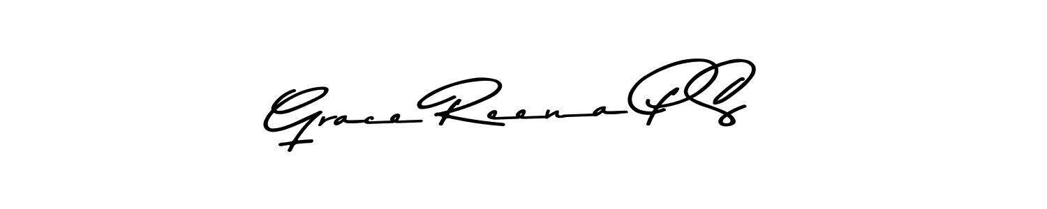 This is the best signature style for the Grace Reena P S name. Also you like these signature font (Asem Kandis PERSONAL USE). Mix name signature. Grace Reena P S signature style 9 images and pictures png