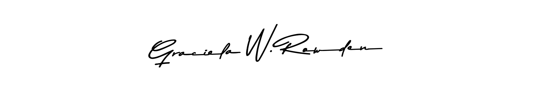 You can use this online signature creator to create a handwritten signature for the name Graciela W. Rowden. This is the best online autograph maker. Graciela W. Rowden signature style 9 images and pictures png