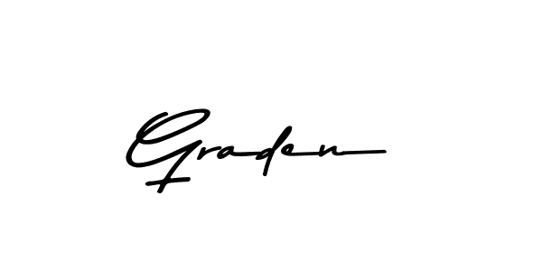 Also we have Graden name is the best signature style. Create professional handwritten signature collection using Asem Kandis PERSONAL USE autograph style. Graden signature style 9 images and pictures png