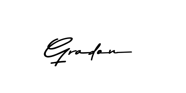 How to make Gradon signature? Asem Kandis PERSONAL USE is a professional autograph style. Create handwritten signature for Gradon name. Gradon signature style 9 images and pictures png