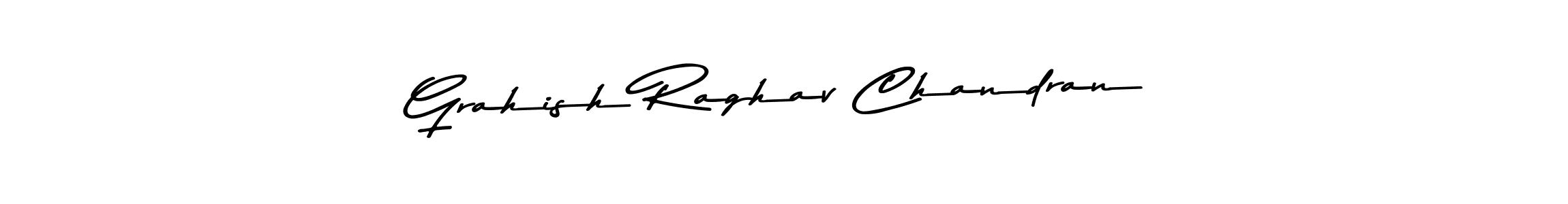 Design your own signature with our free online signature maker. With this signature software, you can create a handwritten (Asem Kandis PERSONAL USE) signature for name Grahish Raghav Chandran. Grahish Raghav Chandran signature style 9 images and pictures png