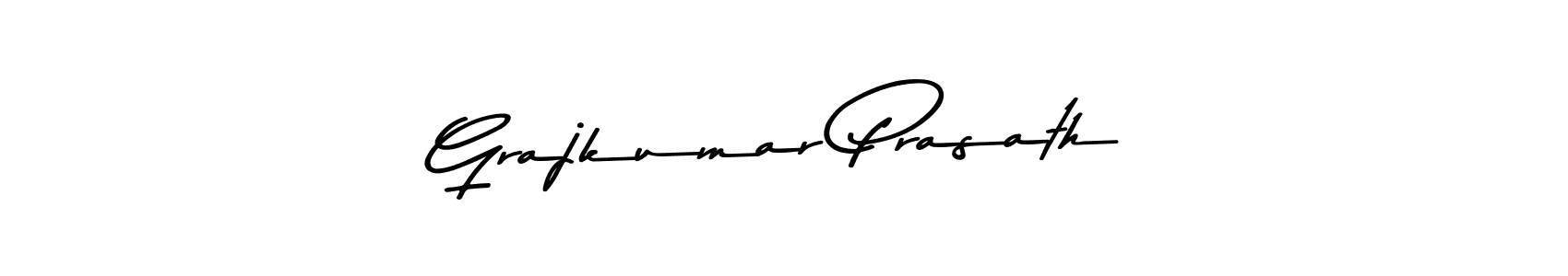 Create a beautiful signature design for name Grajkumar Prasath. With this signature (Asem Kandis PERSONAL USE) fonts, you can make a handwritten signature for free. Grajkumar Prasath signature style 9 images and pictures png