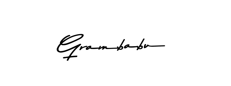 if you are searching for the best signature style for your name Grambabu. so please give up your signature search. here we have designed multiple signature styles  using Asem Kandis PERSONAL USE. Grambabu signature style 9 images and pictures png