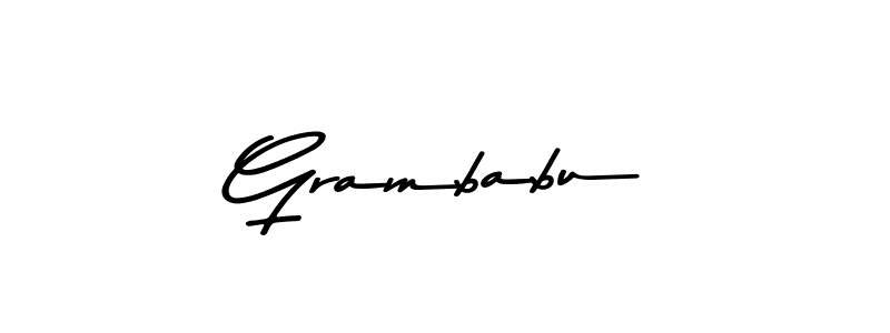 You should practise on your own different ways (Asem Kandis PERSONAL USE) to write your name (Grambabu) in signature. don't let someone else do it for you. Grambabu signature style 9 images and pictures png