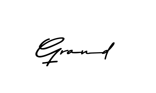 Create a beautiful signature design for name Grand. With this signature (Asem Kandis PERSONAL USE) fonts, you can make a handwritten signature for free. Grand signature style 9 images and pictures png