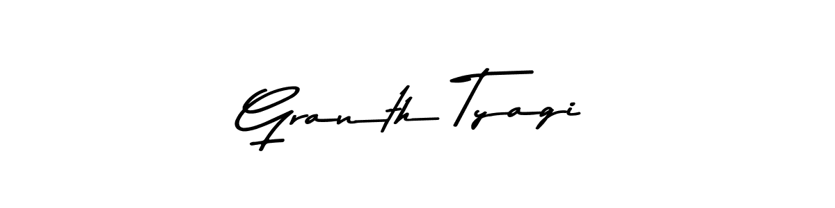 How to make Granth Tyagi signature? Asem Kandis PERSONAL USE is a professional autograph style. Create handwritten signature for Granth Tyagi name. Granth Tyagi signature style 9 images and pictures png