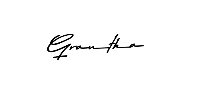 This is the best signature style for the Grantha name. Also you like these signature font (Asem Kandis PERSONAL USE). Mix name signature. Grantha signature style 9 images and pictures png