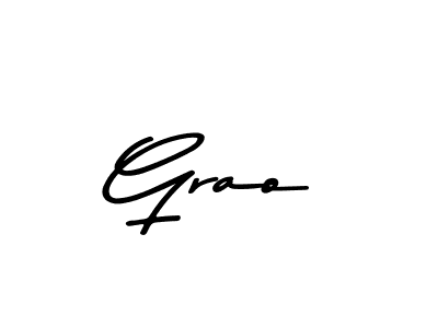 Also You can easily find your signature by using the search form. We will create Grao name handwritten signature images for you free of cost using Asem Kandis PERSONAL USE sign style. Grao signature style 9 images and pictures png