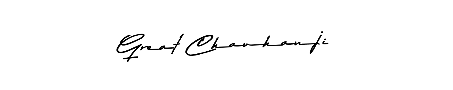 Design your own signature with our free online signature maker. With this signature software, you can create a handwritten (Asem Kandis PERSONAL USE) signature for name Great Chauhanji. Great Chauhanji signature style 9 images and pictures png