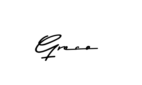 You should practise on your own different ways (Asem Kandis PERSONAL USE) to write your name (Greco) in signature. don't let someone else do it for you. Greco signature style 9 images and pictures png