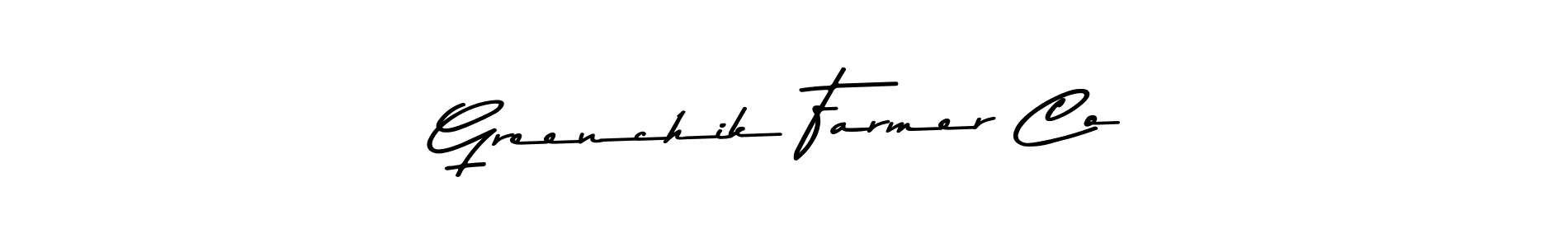 Similarly Asem Kandis PERSONAL USE is the best handwritten signature design. Signature creator online .You can use it as an online autograph creator for name Greenchik Farmer Co. Greenchik Farmer Co signature style 9 images and pictures png