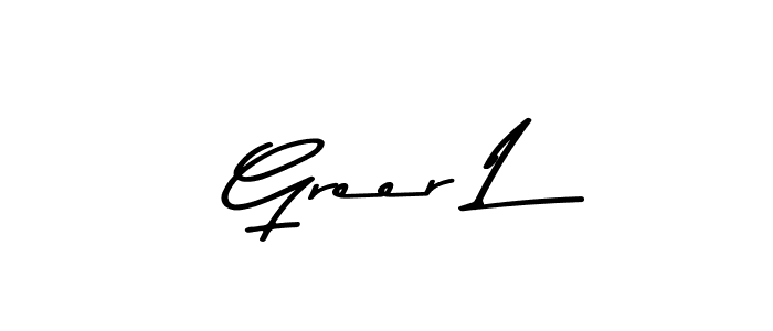 How to make Greer L signature? Asem Kandis PERSONAL USE is a professional autograph style. Create handwritten signature for Greer L name. Greer L signature style 9 images and pictures png