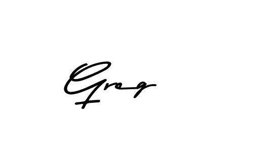 You should practise on your own different ways (Asem Kandis PERSONAL USE) to write your name (Greg ) in signature. don't let someone else do it for you. Greg  signature style 9 images and pictures png