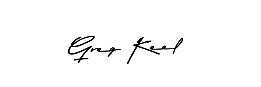 Create a beautiful signature design for name Greg Keel. With this signature (Asem Kandis PERSONAL USE) fonts, you can make a handwritten signature for free. Greg Keel signature style 9 images and pictures png