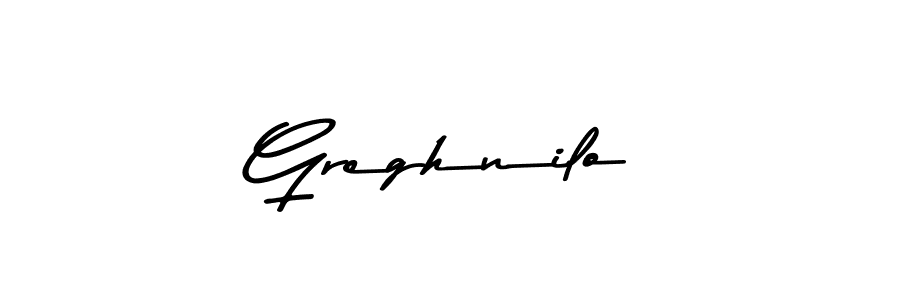 Create a beautiful signature design for name Greghnilo. With this signature (Asem Kandis PERSONAL USE) fonts, you can make a handwritten signature for free. Greghnilo signature style 9 images and pictures png