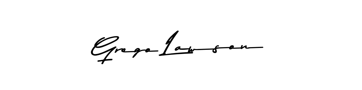 Also You can easily find your signature by using the search form. We will create Grego Lawson name handwritten signature images for you free of cost using Asem Kandis PERSONAL USE sign style. Grego Lawson signature style 9 images and pictures png