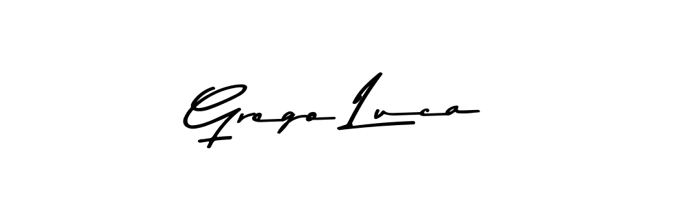 Grego Luca stylish signature style. Best Handwritten Sign (Asem Kandis PERSONAL USE) for my name. Handwritten Signature Collection Ideas for my name Grego Luca. Grego Luca signature style 9 images and pictures png